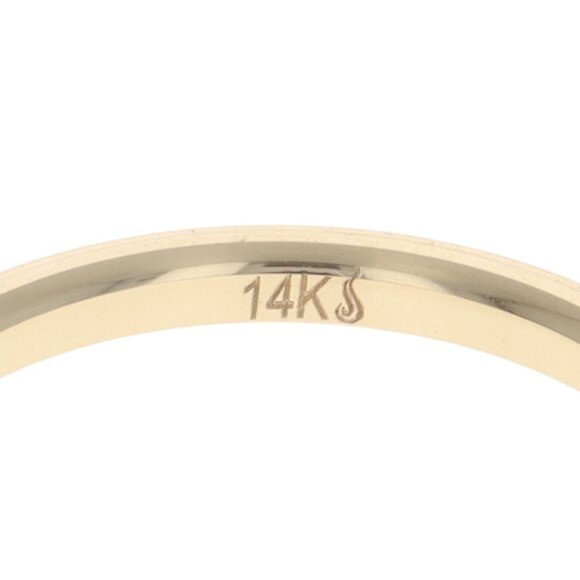 Yellow Gold Wedding Band - 14k Stackable Ring - Picture 6 of 6